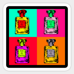 POP ART Perfume Bottle Sticker